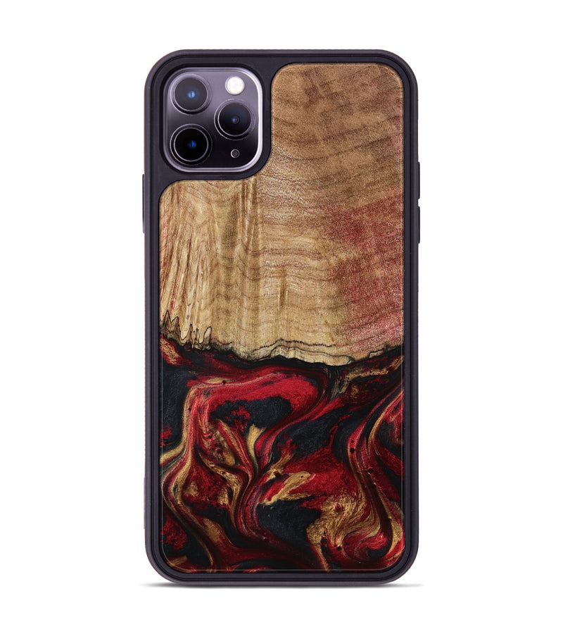 iPhone 11 Pro Max Wood Phone Case - Sariyah (Red, 797152)