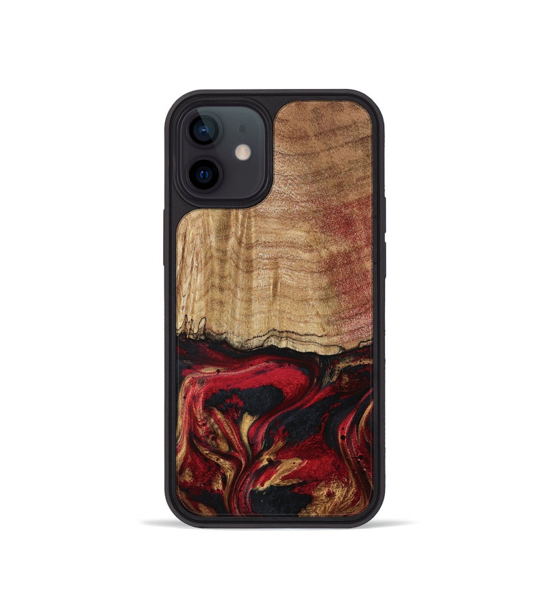 iPhone 12 mini Wood Phone Case - Sariyah (Red, 797152)