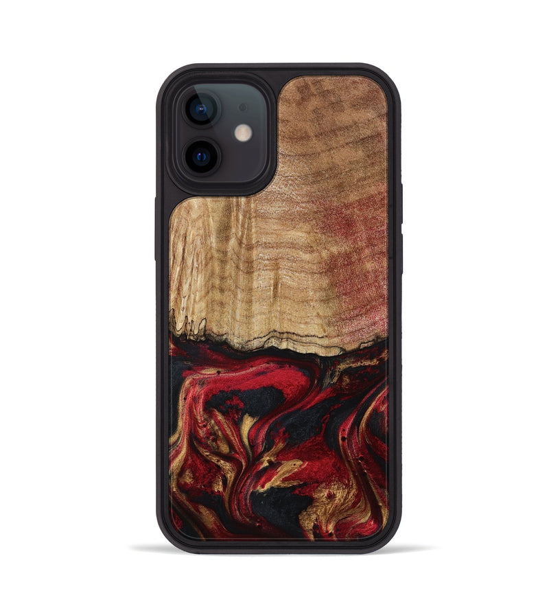 iPhone 12 Wood Phone Case - Sariyah (Red, 797152)