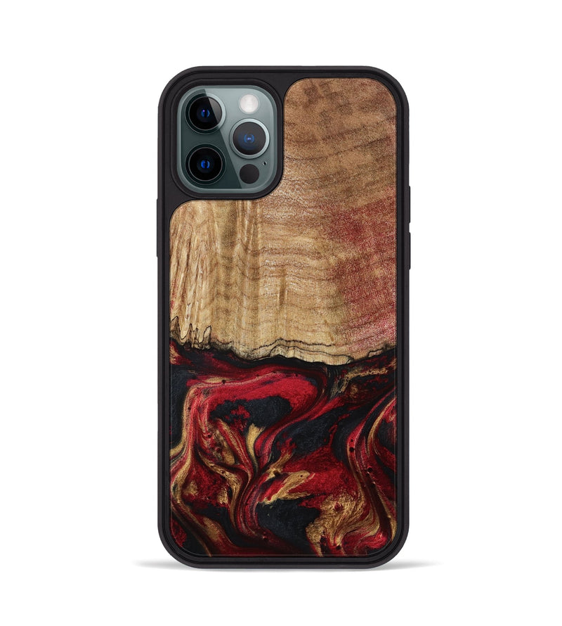 iPhone 12 Pro Wood Phone Case - Sariyah (Red, 797152)