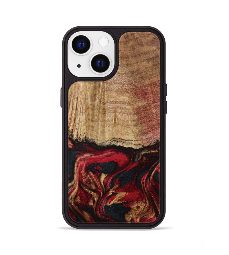 iPhone 13 Wood Phone Case - Sariyah (Red, 797152)