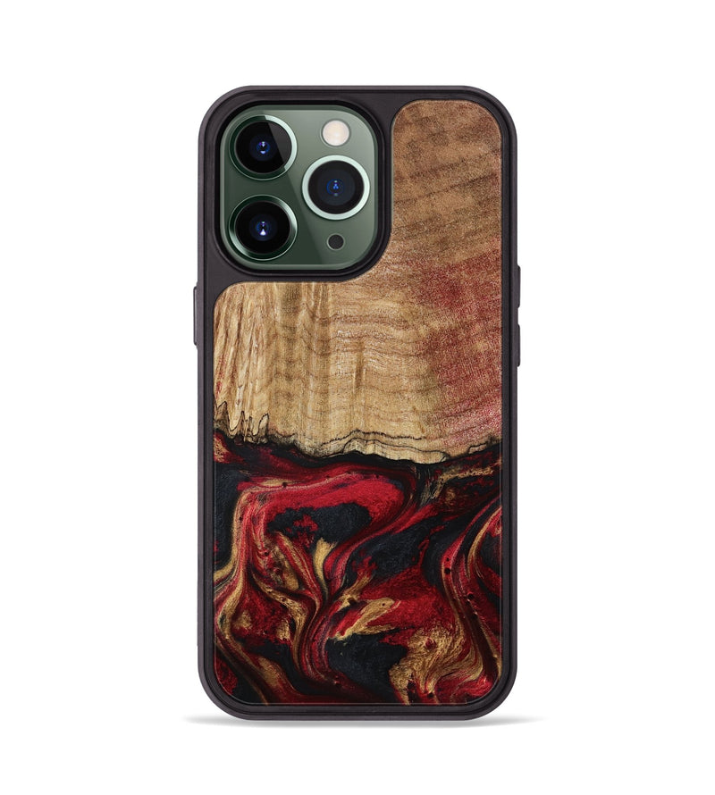 iPhone 13 Pro Wood Phone Case - Sariyah (Red, 797152)