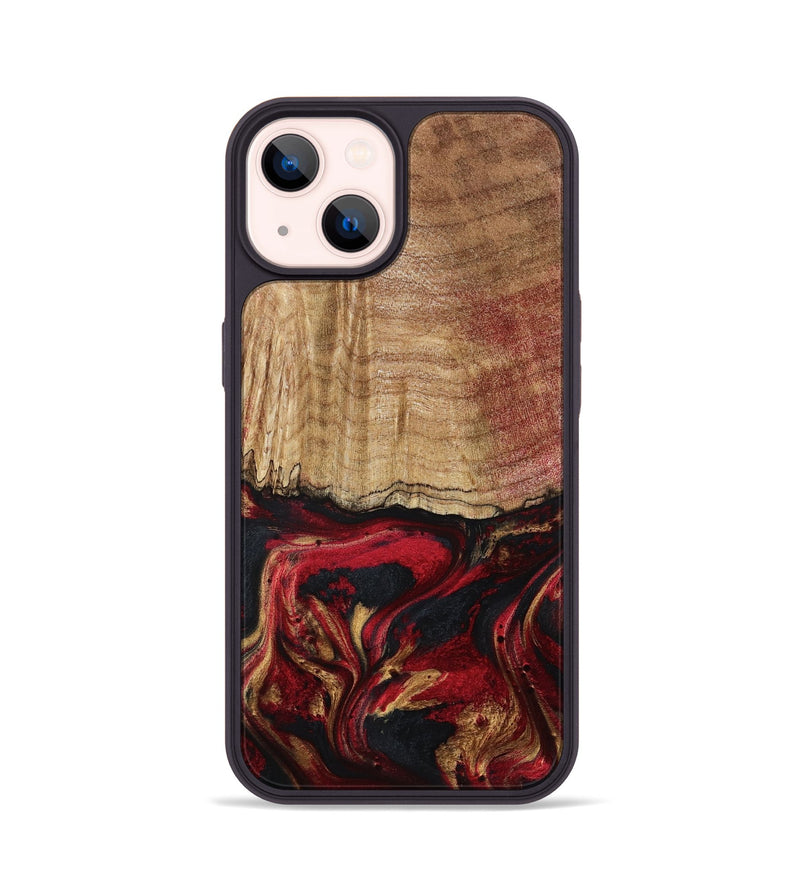 iPhone 14 Wood Phone Case - Sariyah (Red, 797152)