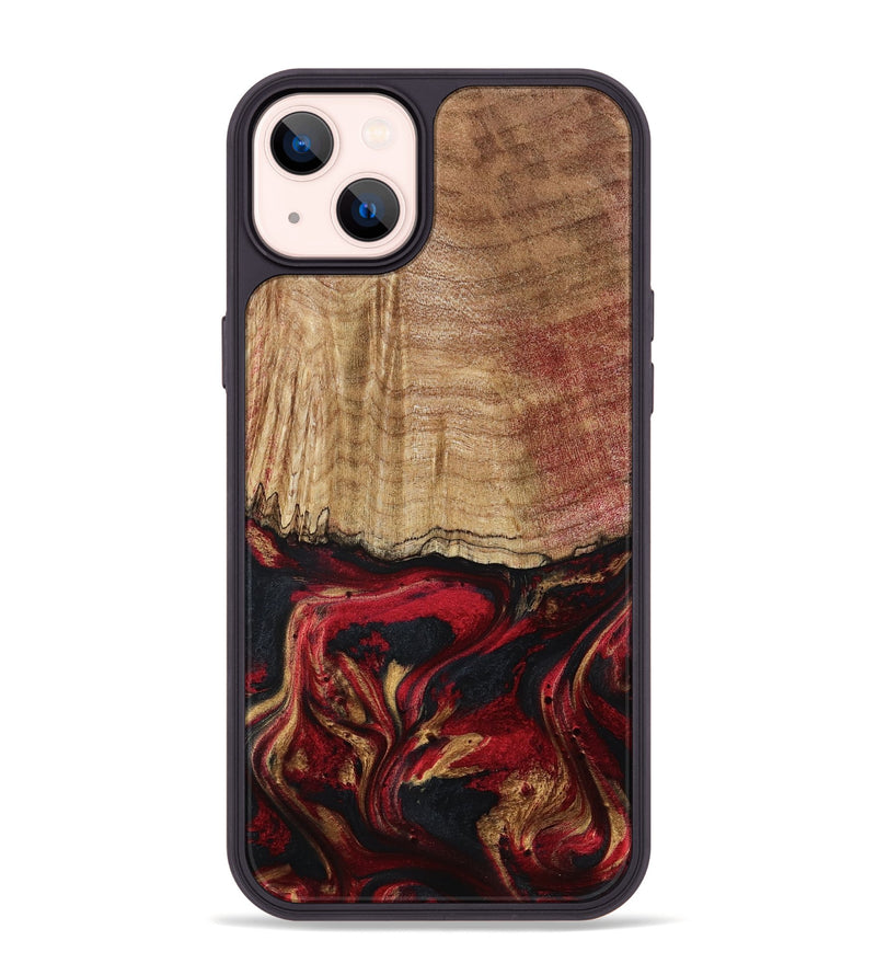 iPhone 14 Plus Wood Phone Case - Sariyah (Red, 797152)
