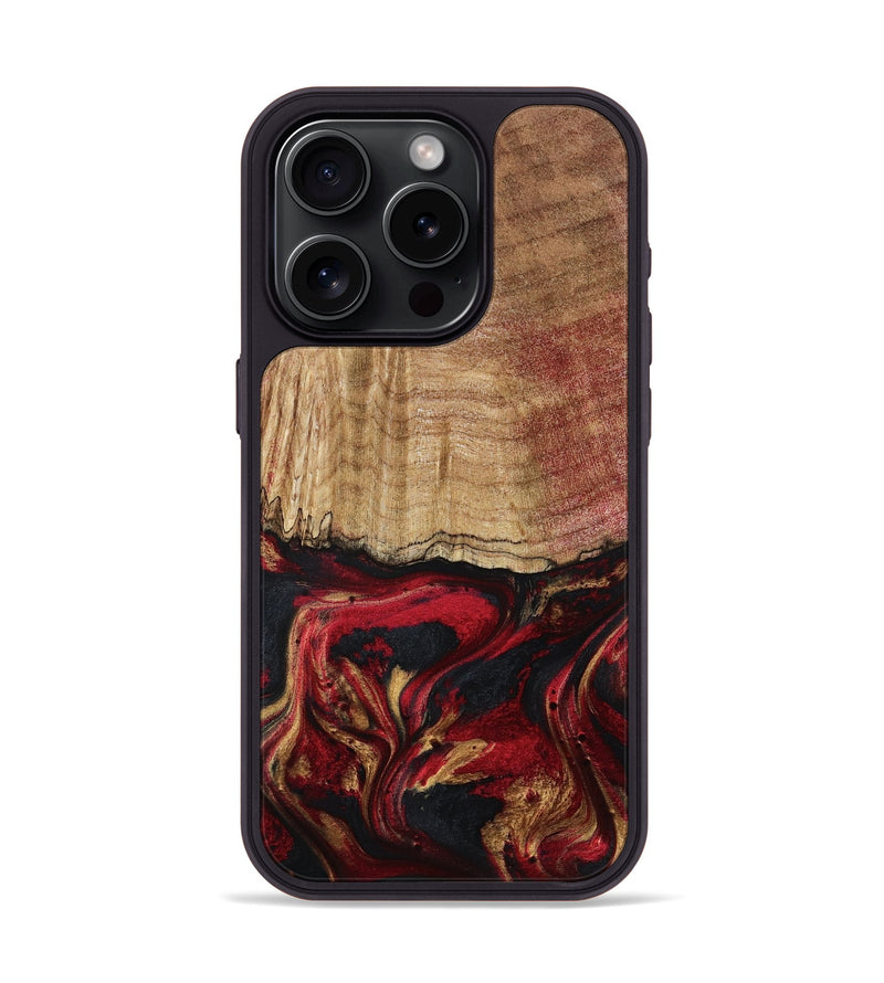iPhone 15 Pro Wood Phone Case - Sariyah (Red, 797152)