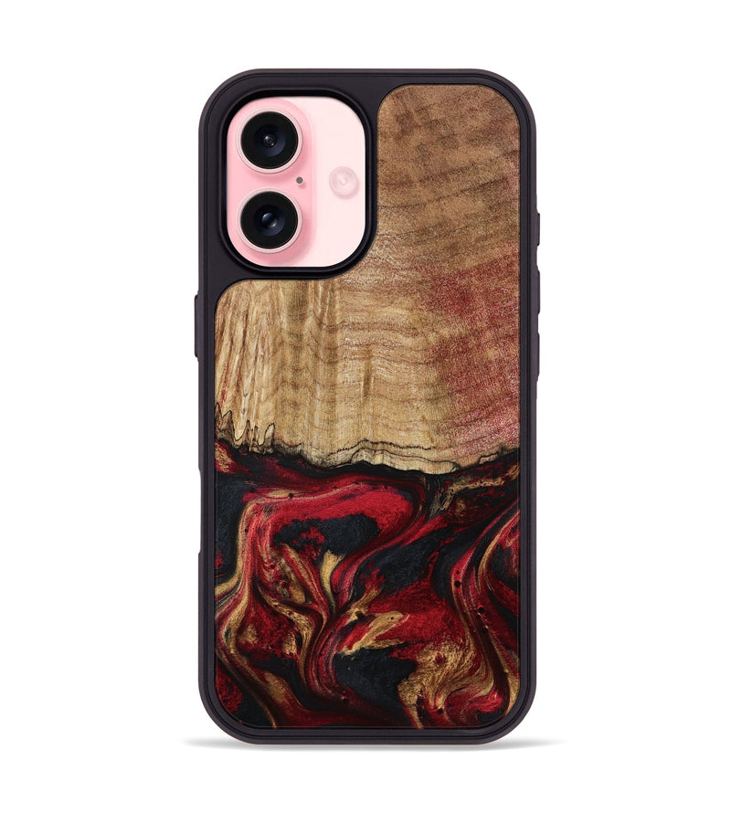 iPhone 16 Wood Phone Case - Sariyah (Red, 797152)