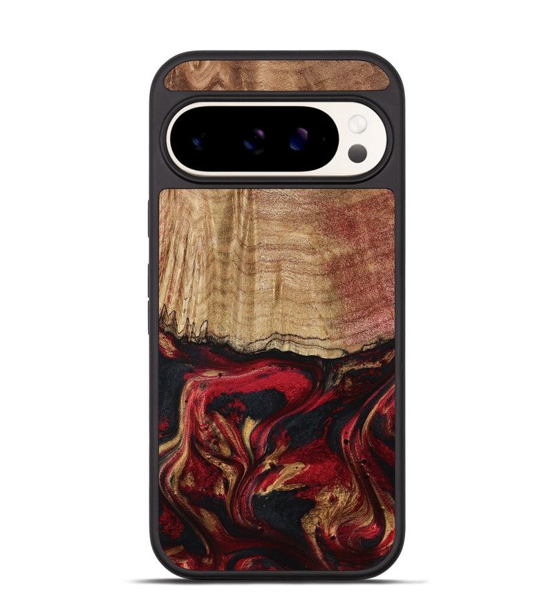 Pixel 9 Wood Phone Case - Sariyah (Red, 797152)