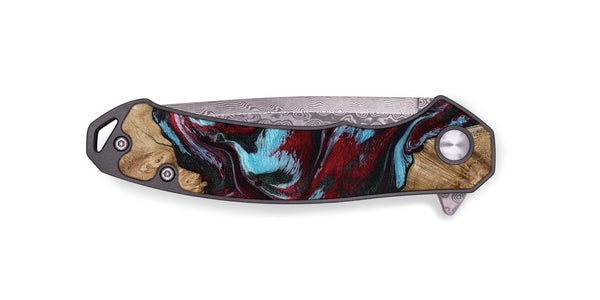 EDC Wood Pocket Knife - Flora (Red, 797153)