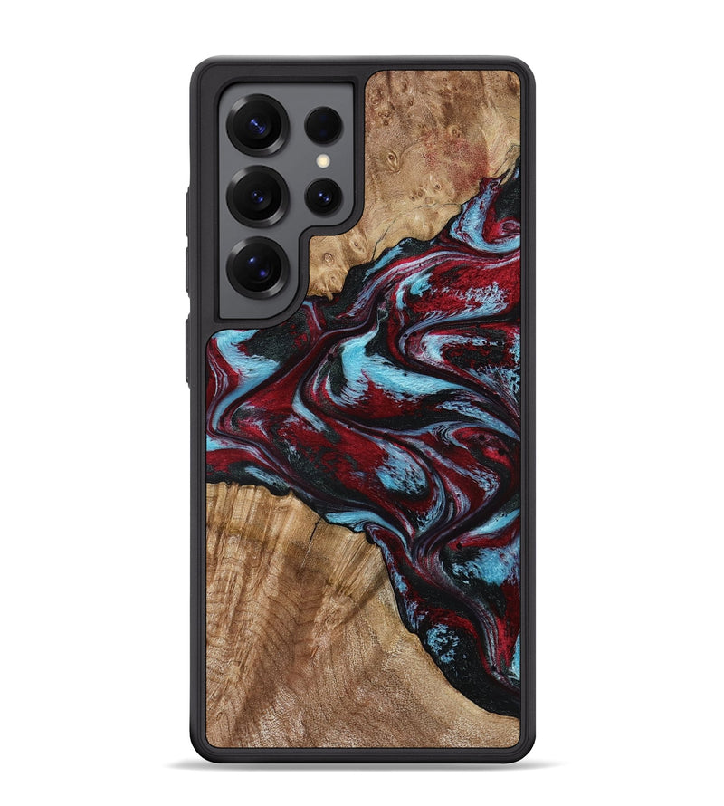 Galaxy S25 Ultra Wood Phone Case - Flora (Red, 797153)