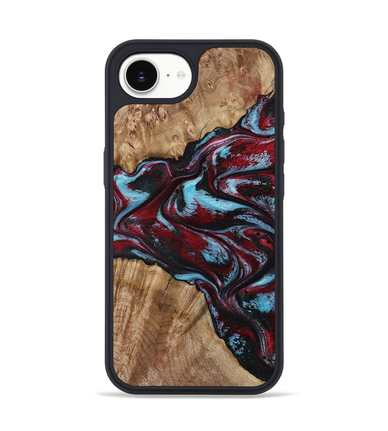 iPhone 16e Wood Phone Case - Flora (Red, 797153)