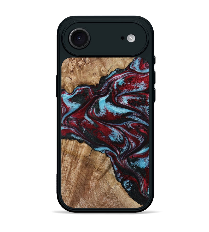 iPhone 17 Air Wood Phone Case - Flora (Red, 797153)