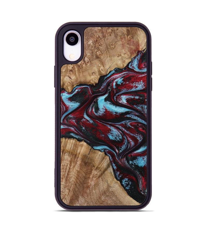 iPhone Xr Wood Phone Case - Flora (Red, 797153)