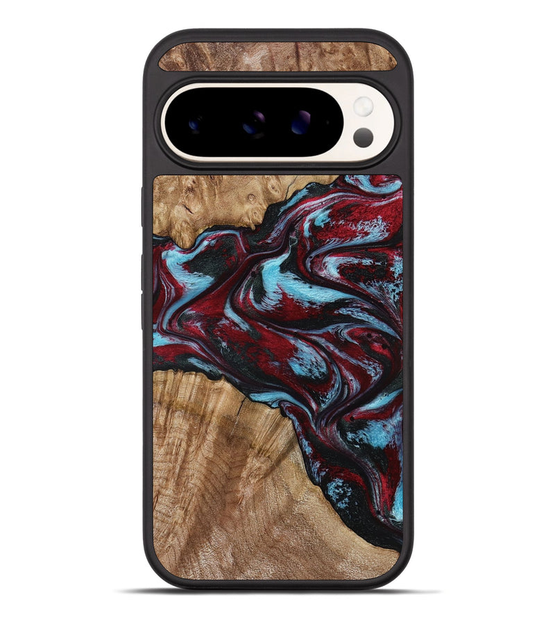 Pixel 10 Pro XL Wood Phone Case - Flora (Red, 797153)