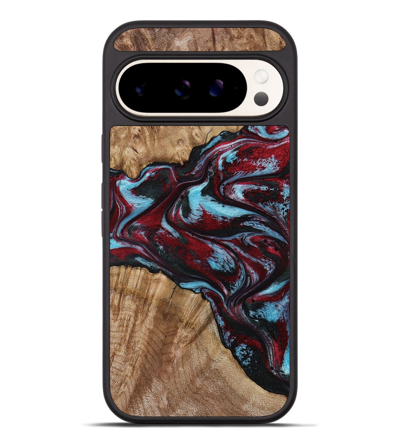 Pixel 9 Pro XL Wood Phone Case - Flora (Red, 797153)