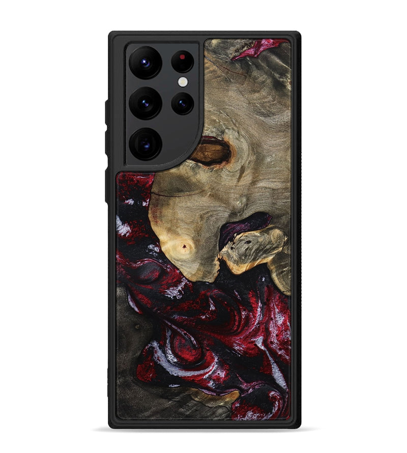 Galaxy S22 Ultra Wood Phone Case - Reese (Red, 797154)