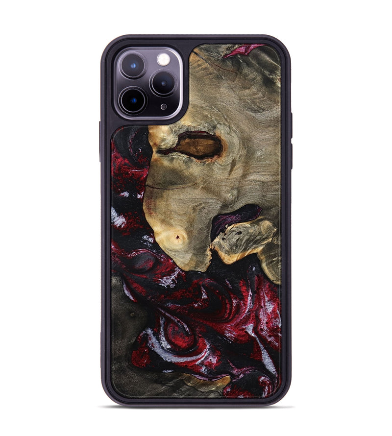 iPhone 11 Pro Max Wood Phone Case - Reese (Red, 797154)
