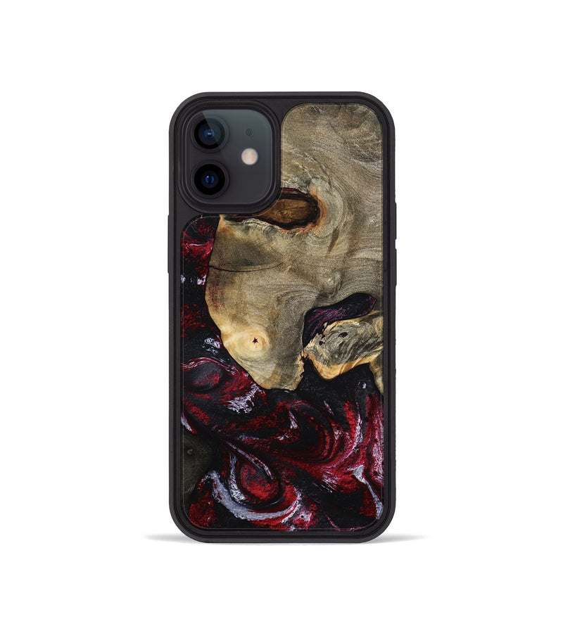iPhone 12 mini Wood Phone Case - Reese (Red, 797154)