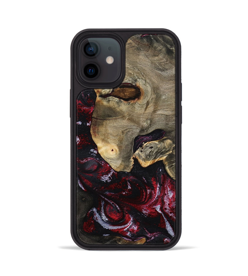iPhone 12 Wood Phone Case - Reese (Red, 797154)