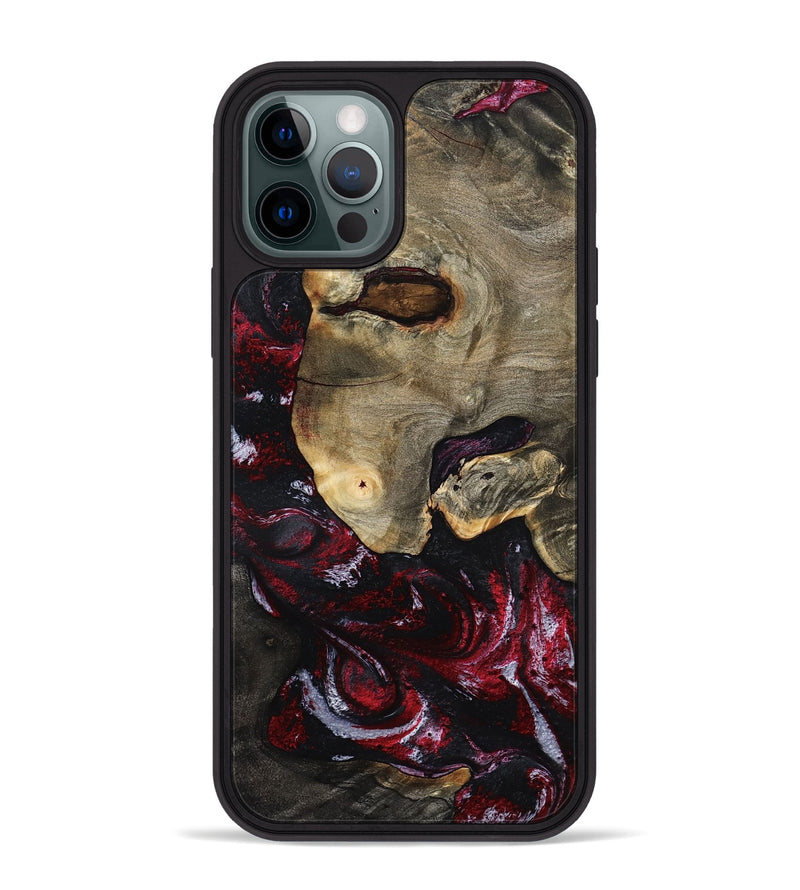 iPhone 12 Pro Max Wood Phone Case - Reese (Red, 797154)