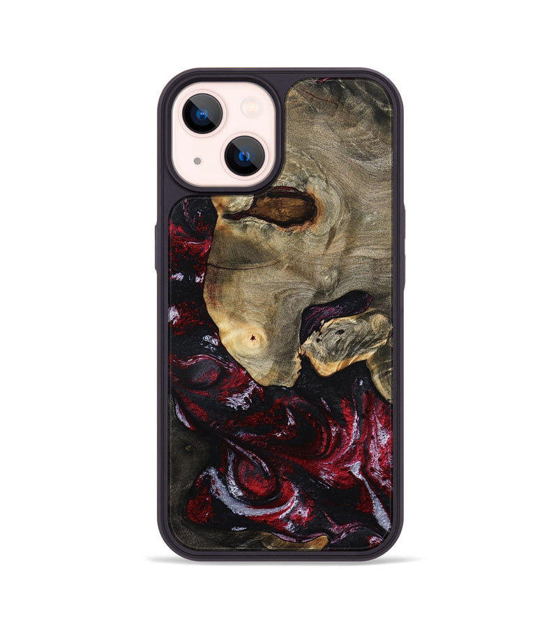 iPhone 14 Wood Phone Case - Reese (Red, 797154)