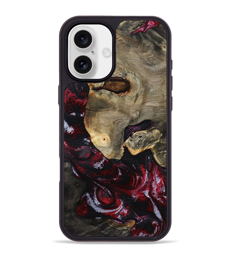 iPhone 16 Plus Wood Phone Case - Reese (Red, 797154)