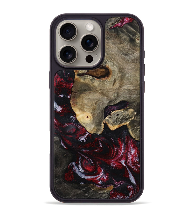iPhone 16 Pro Max Wood Phone Case - Reese (Red, 797154)