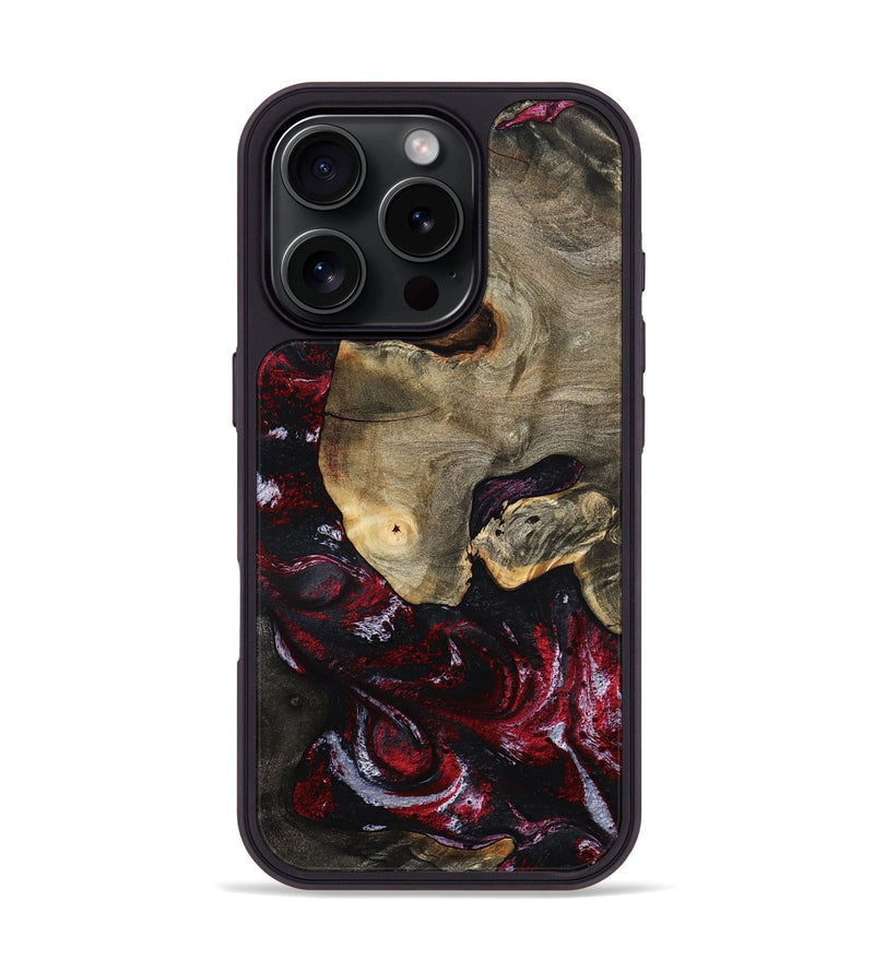 iPhone 16 Pro Wood Phone Case - Reese (Red, 797154)