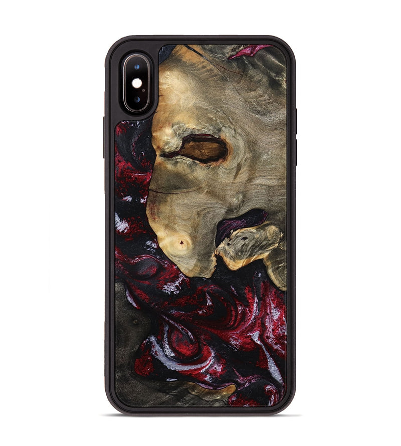 iPhone Xs Max Wood Phone Case - Reese (Red, 797154)