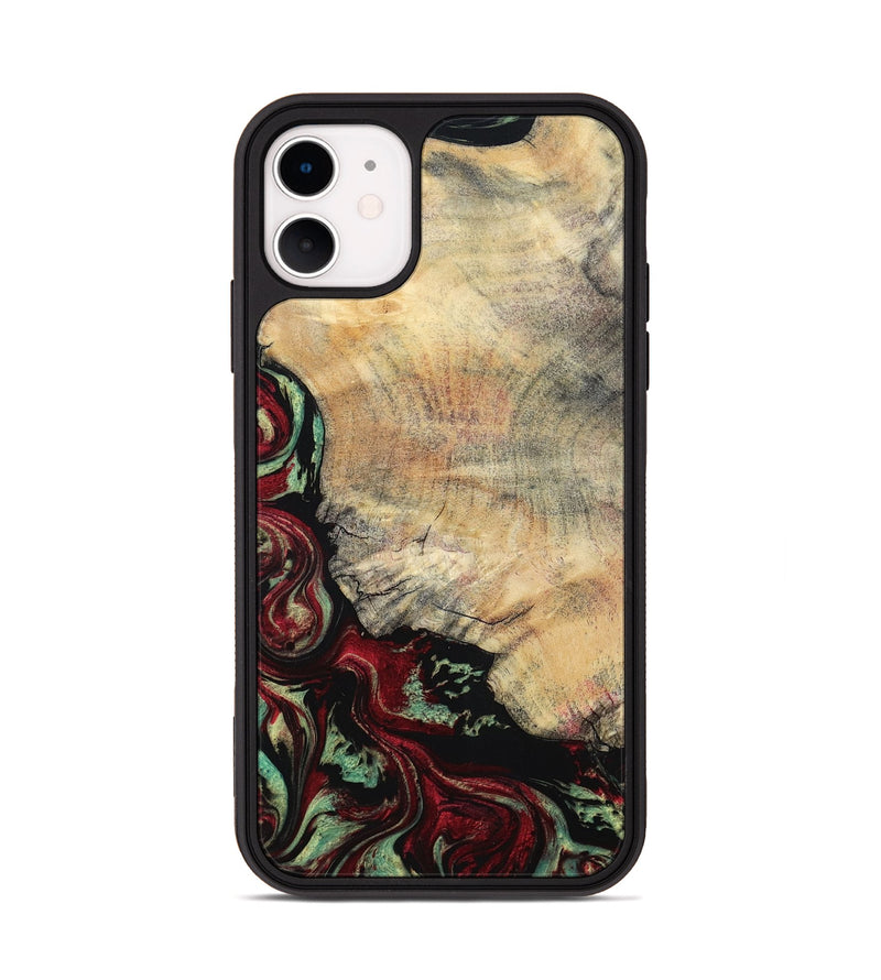 iPhone 11 Wood Phone Case - Dinah (Red, 797155)