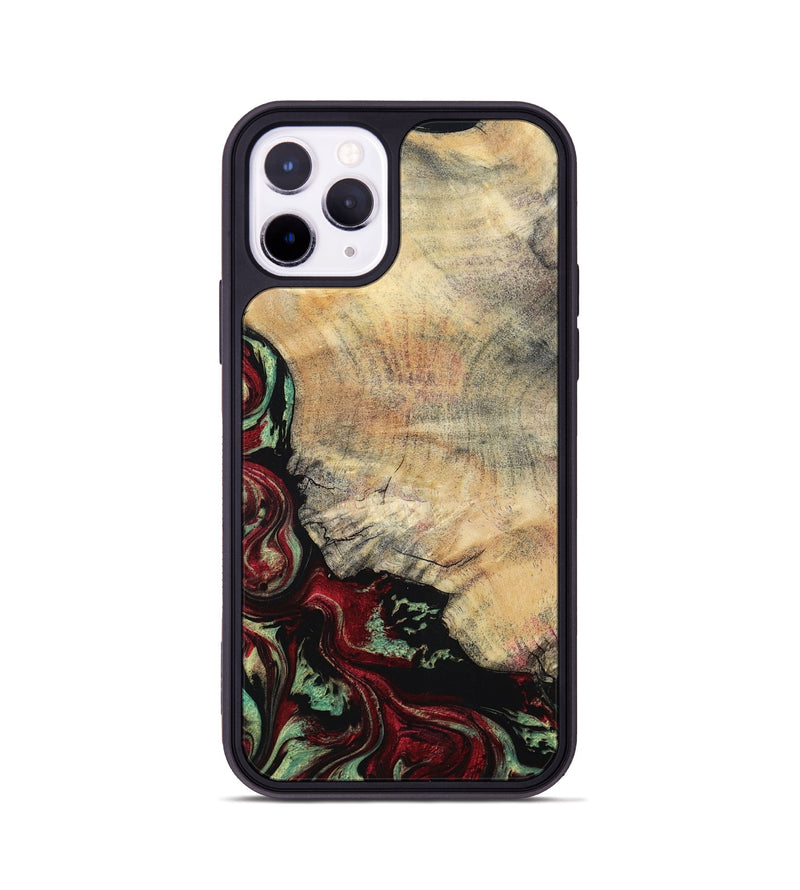 iPhone 11 Pro Wood Phone Case - Dinah (Red, 797155)