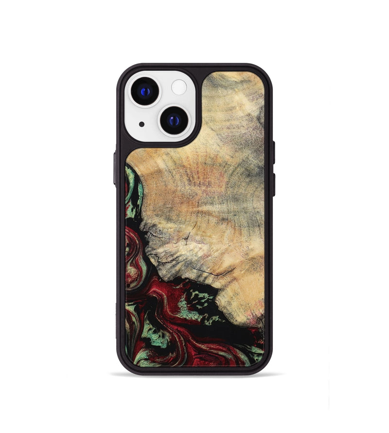 iPhone 13 mini Wood Phone Case - Dinah (Red, 797155)