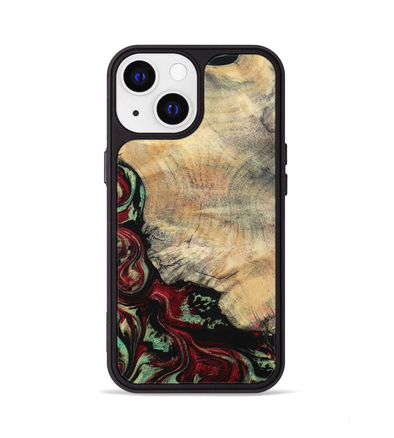 iPhone 13 Wood Phone Case - Dinah (Red, 797155)