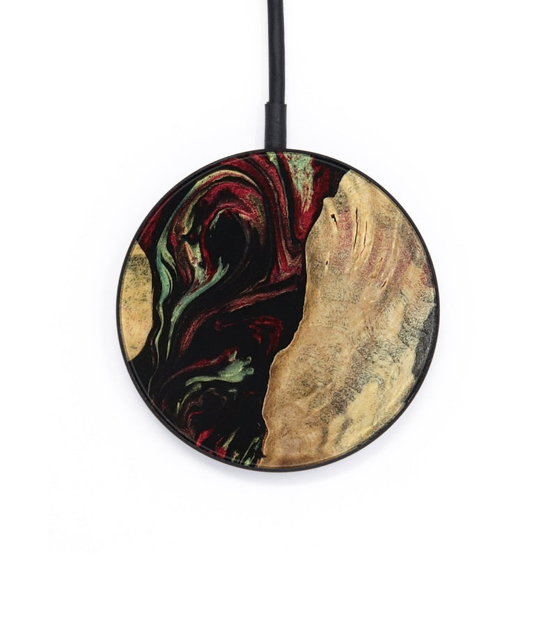 Circle Wood Wireless Charger - Kaiden (Red, 797156)