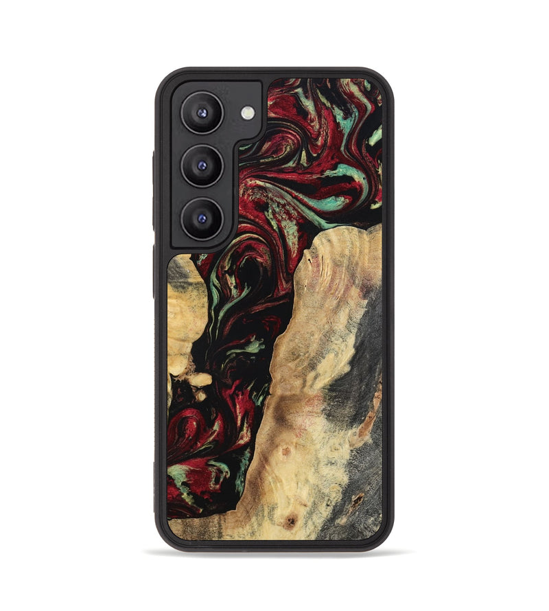 Galaxy S23 Wood Phone Case - Kaiden (Red, 797156)