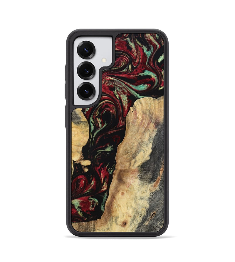 Galaxy S25 Wood Phone Case - Kaiden (Red, 797156)