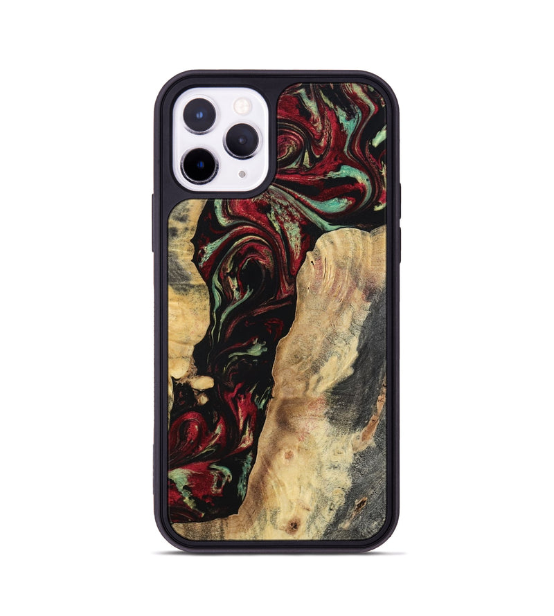 iPhone 11 Pro Wood Phone Case - Kaiden (Red, 797156)