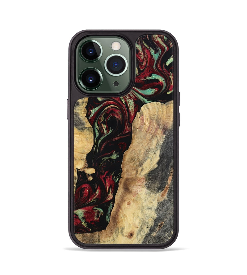 iPhone 13 Pro Wood Phone Case - Kaiden (Red, 797156)