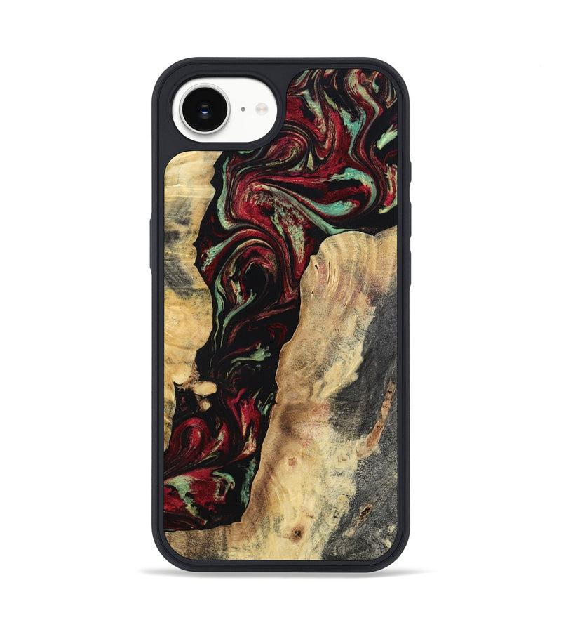 iPhone 16e Wood Phone Case - Kaiden (Red, 797156)