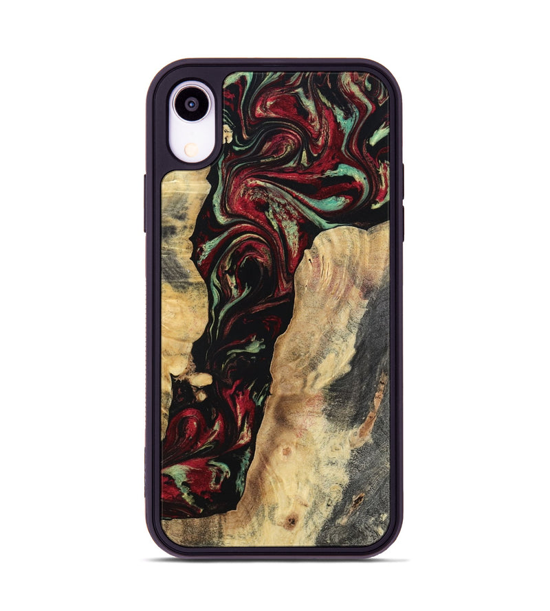 iPhone Xr Wood Phone Case - Kaiden (Red, 797156)