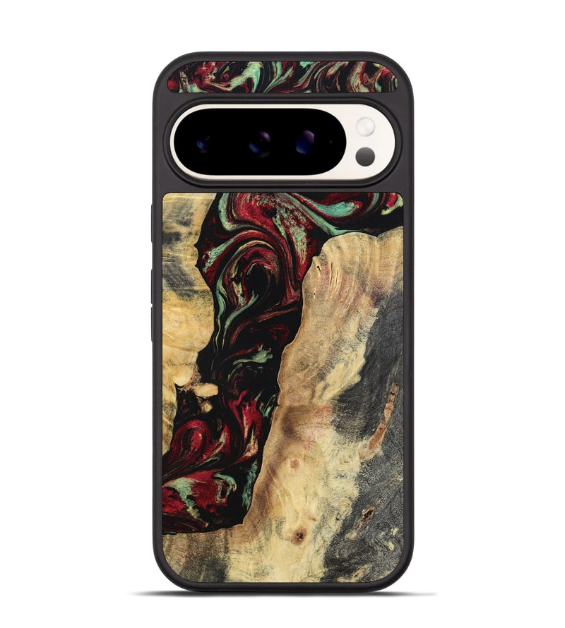 Pixel 9 Pro Wood Phone Case - Kaiden (Red, 797156)