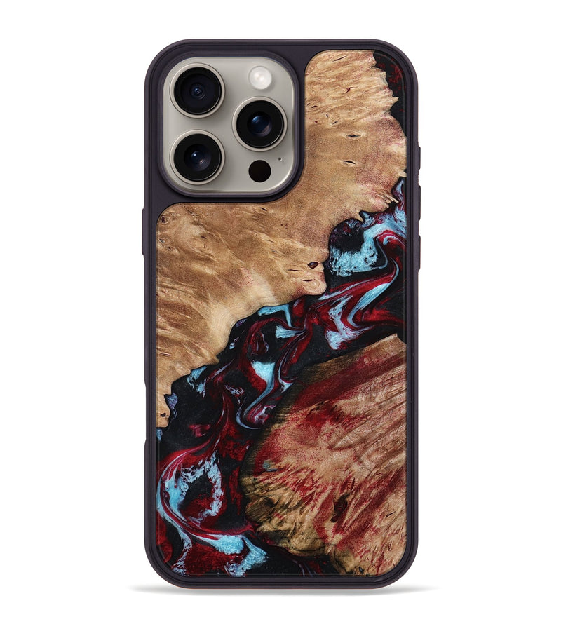 iPhone 16 Pro Max Wood Phone Case - Gerald (Red, 797167)