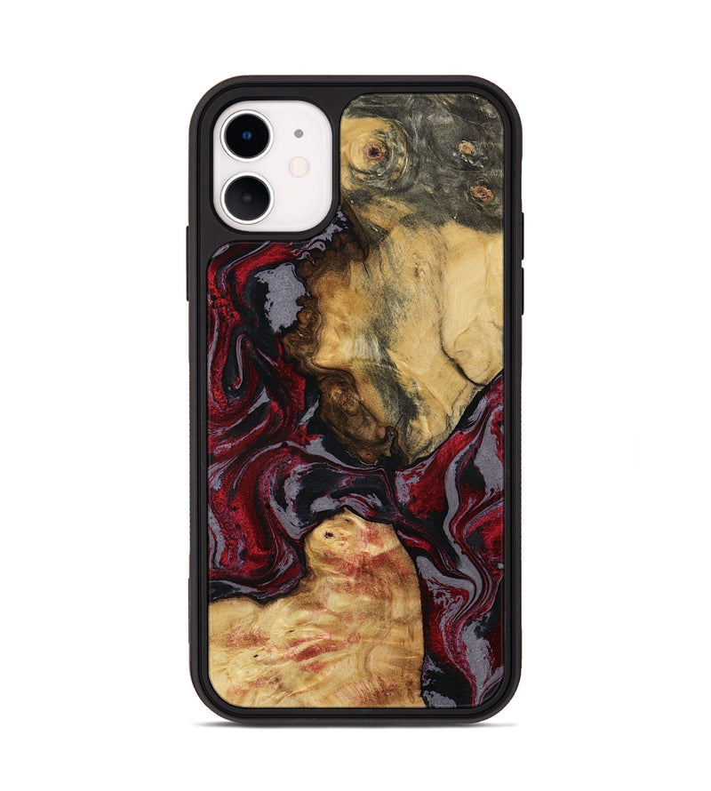 iPhone 11 Wood Phone Case - Evalyn (Red, 797168)