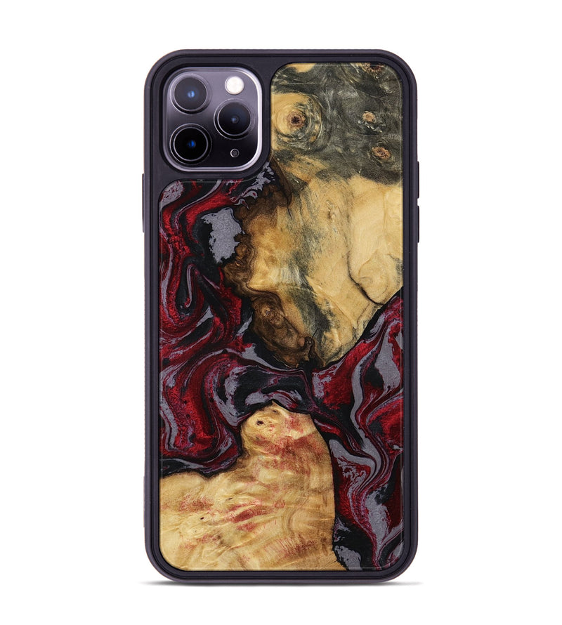 iPhone 11 Pro Max Wood Phone Case - Evalyn (Red, 797168)