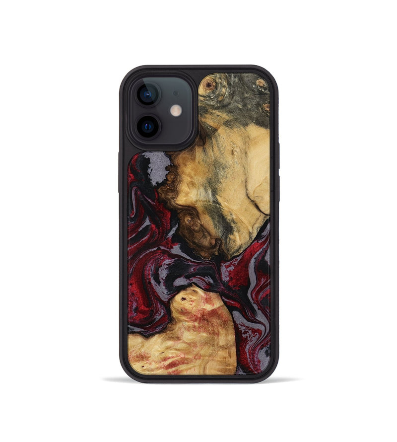 iPhone 12 mini Wood Phone Case - Evalyn (Red, 797168)
