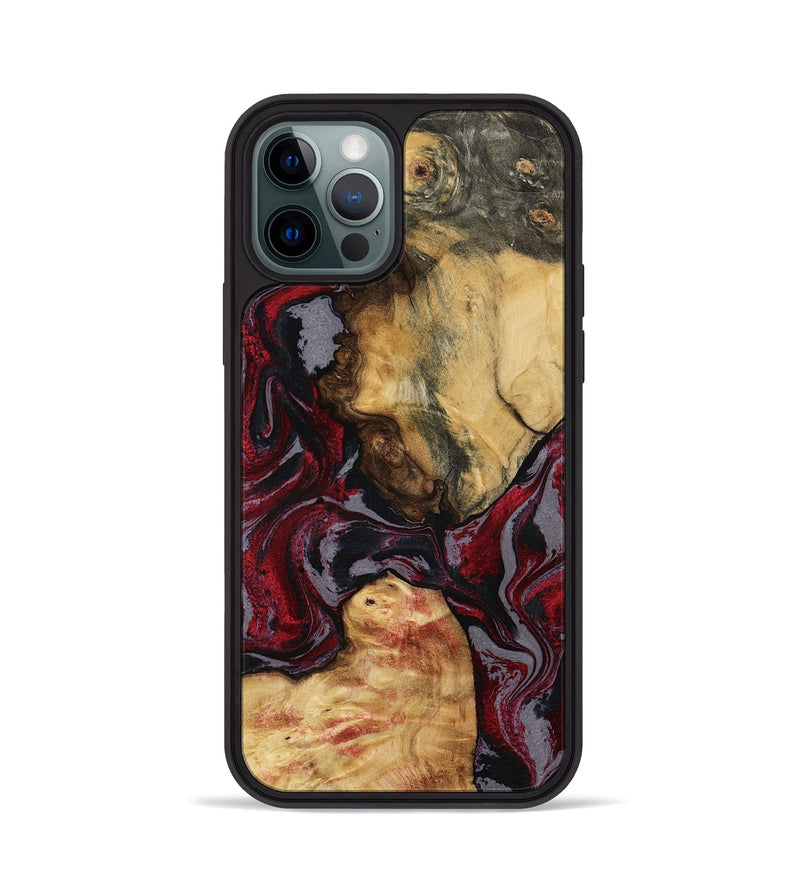 iPhone 12 Pro Wood Phone Case - Evalyn (Red, 797168)