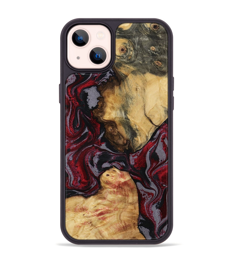 iPhone 14 Plus Wood Phone Case - Evalyn (Red, 797168)
