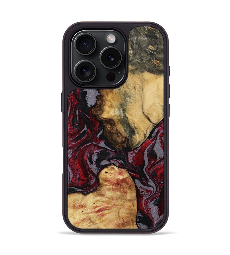 iPhone 16 Pro Wood Phone Case - Evalyn (Red, 797168)