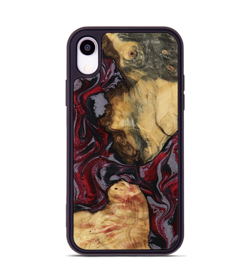 iPhone Xr Wood Phone Case - Evalyn (Red, 797168)