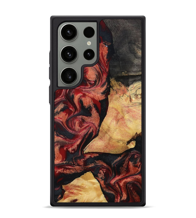 Galaxy S24 Ultra Wood Phone Case - Cain (Red, 797171)