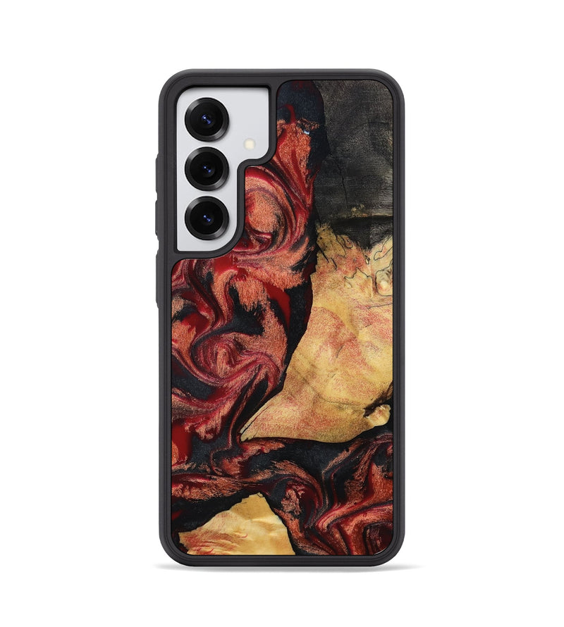 Galaxy S25 Wood Phone Case - Cain (Red, 797171)